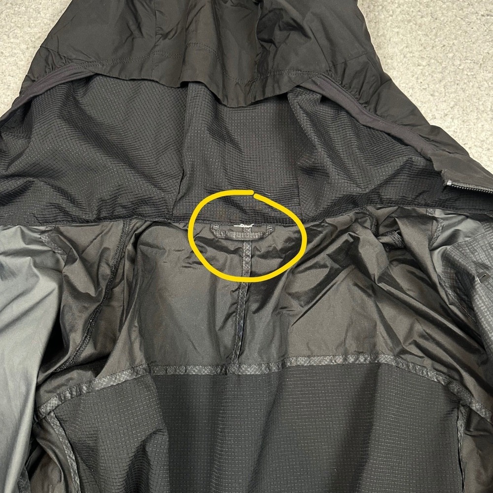 Lululemon Pack-It Jacket Mesh Mens L Black Hooded Running Windbreaker Reflective - Picture 6 of 14